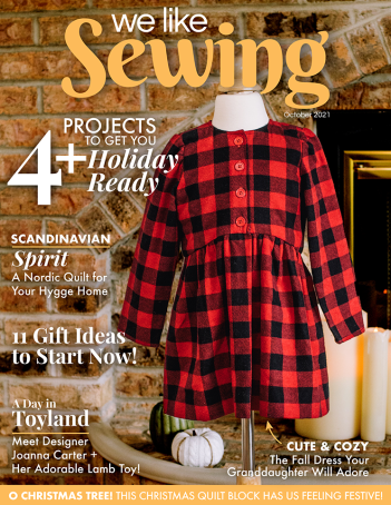 We LIke Sewing October magazine cover