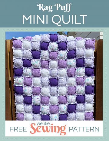 Make a Quick & Easy Rag Puff Mini Quilt