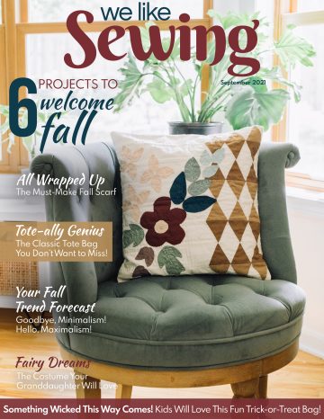 We Like Sewing September 2021 cover