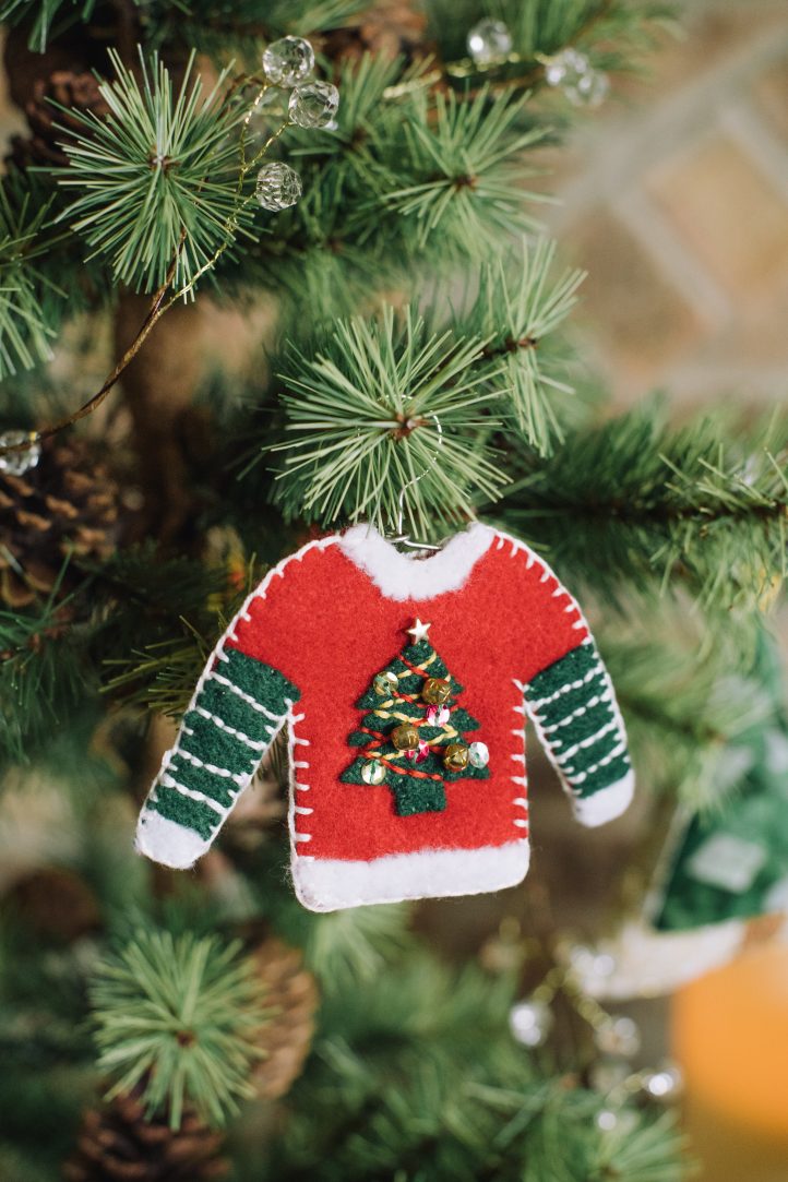 Ugly Sewn Christmas Sweater Ornament