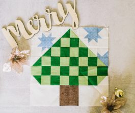 Among the Evergreens Quilt Block
