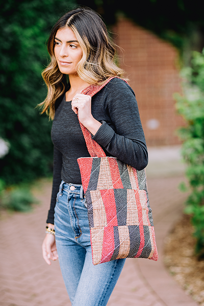 Stack and Slice Quilted Tote