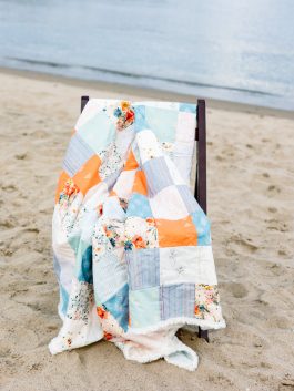 Seaside Patchwork Minky Blanket