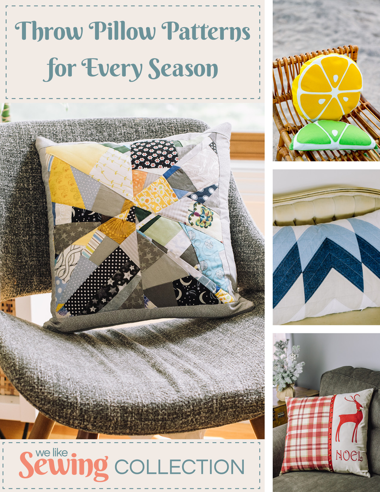 Throw Pillow Patterns for Every Season We Like Sewing