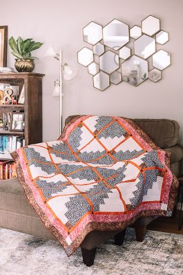 Riverbend Jelly Roll Log Cabin Quilt