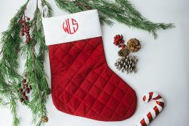 How to Monogram a Christmas Stocking in Six Steps