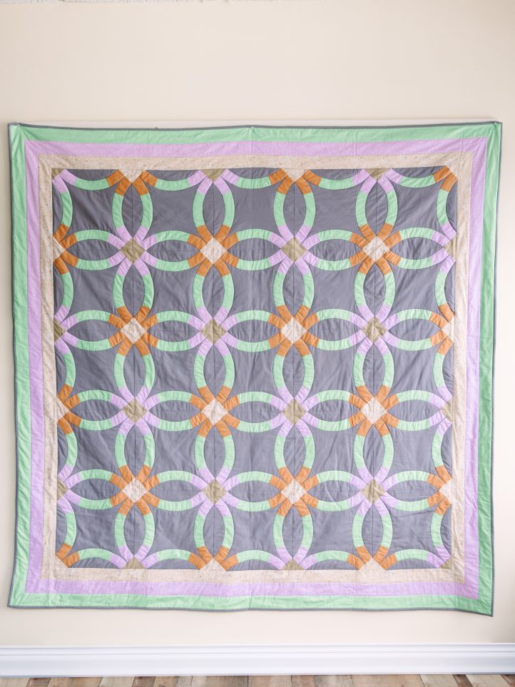 Opal Evening Double Wedding Ring Quilt Pattern