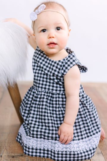 Classic Gingham Baby Dress Pattern