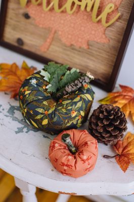 Easy Fall Fabric Pumpkins