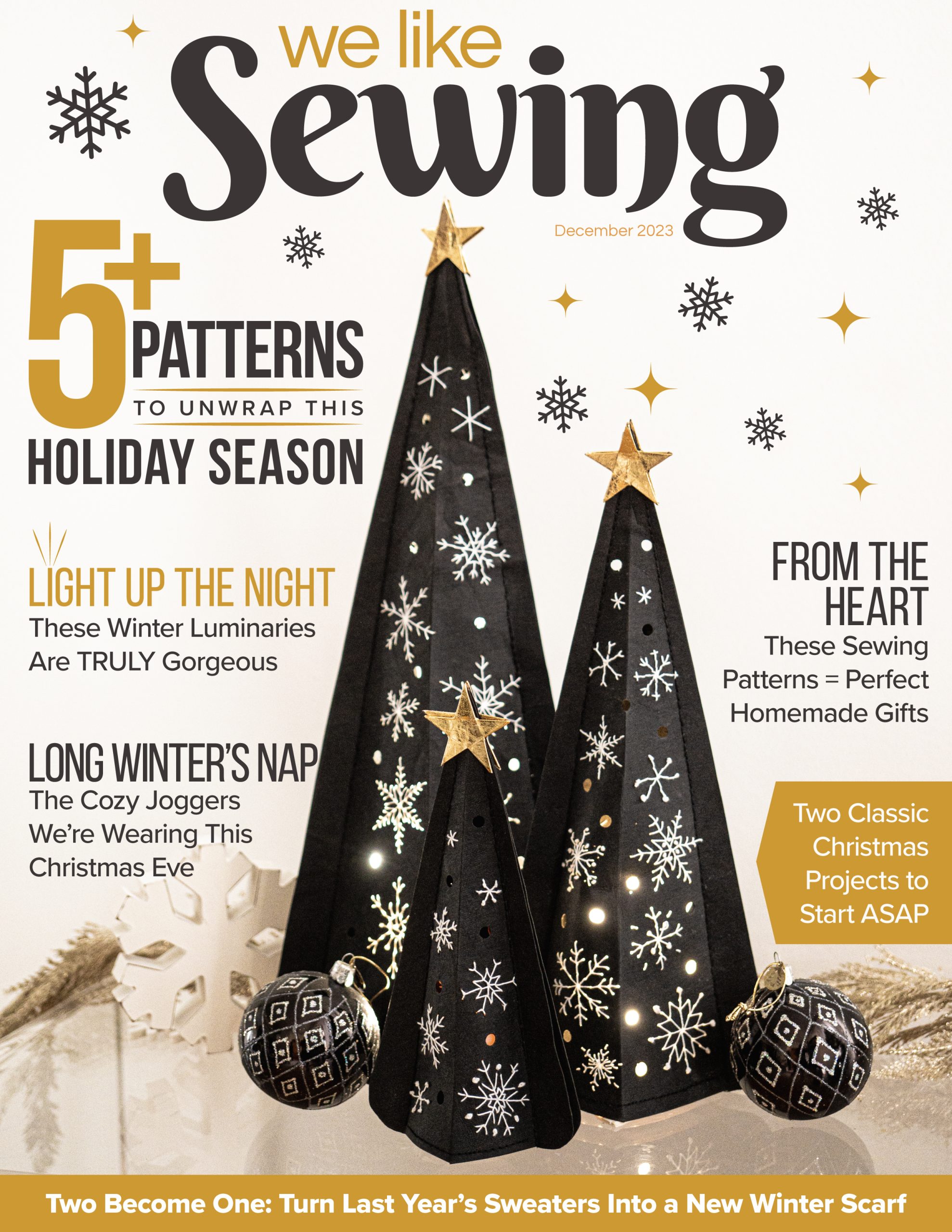 Gear up for holiday happenings in our December Issue! - We Like Sewing