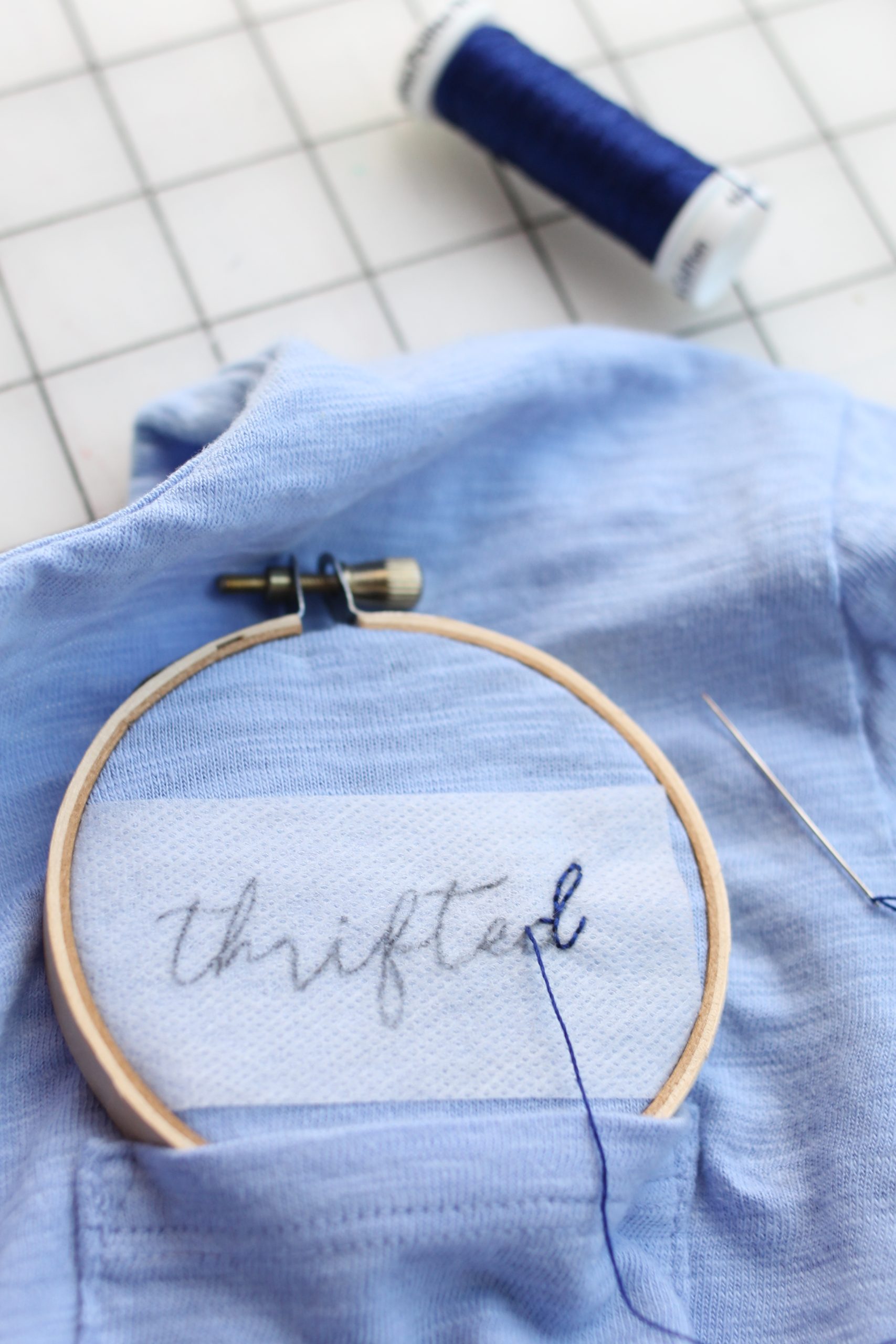 Make Your Mark How to Hand Embroider TShirts We Like Sewing