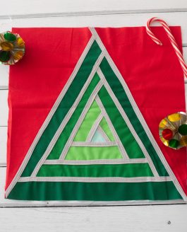 Modern Christmas Tree Quilt Block