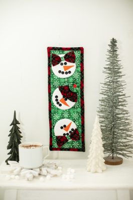 Snow Day Snowman Trio Wall Hanging