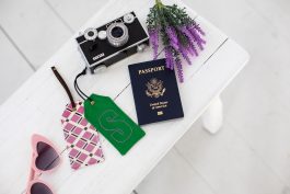 Adventure Awaits Luggage Tag Pattern