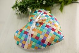 Romantic Ribbon Weaving Ring Bearer Pillow