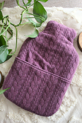 Cozy Cable Hot Water Bottle Cover