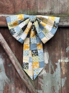Hello Fall Patchwork Door Bow