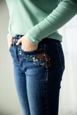 Hedgehog in the Flowers Embroidery Pattern